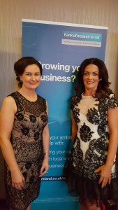 Roisin O'Reilly & Michelle Hegarty Of BOI at the Wie Gala Dinner 2016
