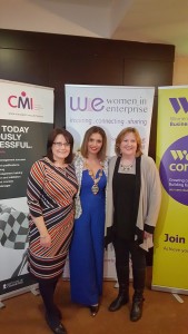 Patricia Greene Chair WIE, Mayor Eilsha McCallion & Roseann Kelly CEO Women in Business NI